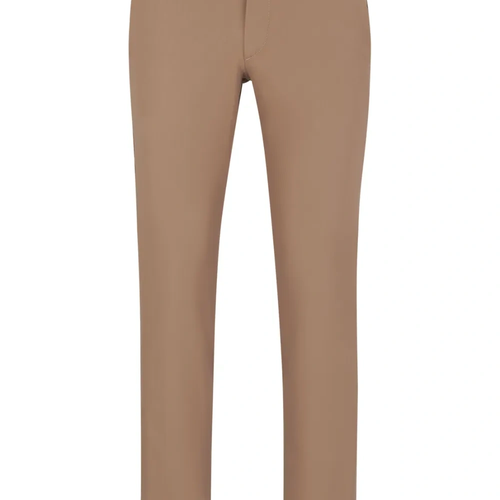 Зауженные брюки с вышитым логотипом