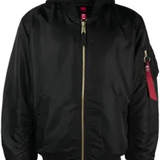 Бомбер с капюшоном