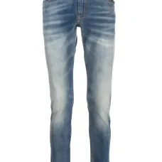 Узкие джинсы с нашивкой-логотипом