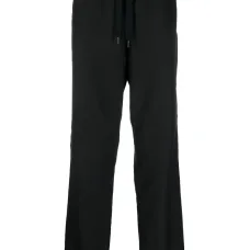 Прямые брюки с нашивкой-логотипом