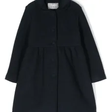 Однобортное пальто со сборками