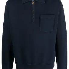 Кофта на молнии до половины из хлопка