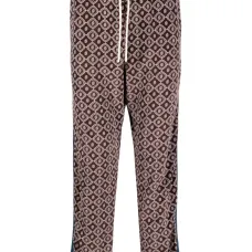 бархатные спортивные брюки с монограммой