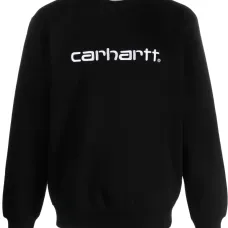 Logo-embroidered crew-neck sweatshirt
