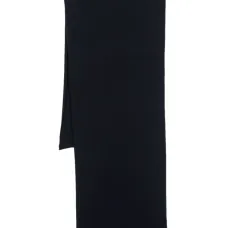 Ribbed-knit cashmere scarf
