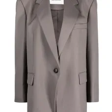 Однобортный пиджак с заостренными лацканами Однобортный пиджак с заостренными лацканами