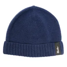 Logo-patch cashmere beanie