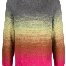 Gradient-effect textured jumper