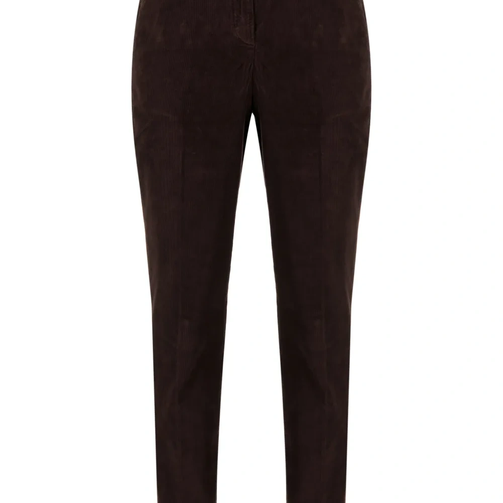 Зауженные вельветовые брюки