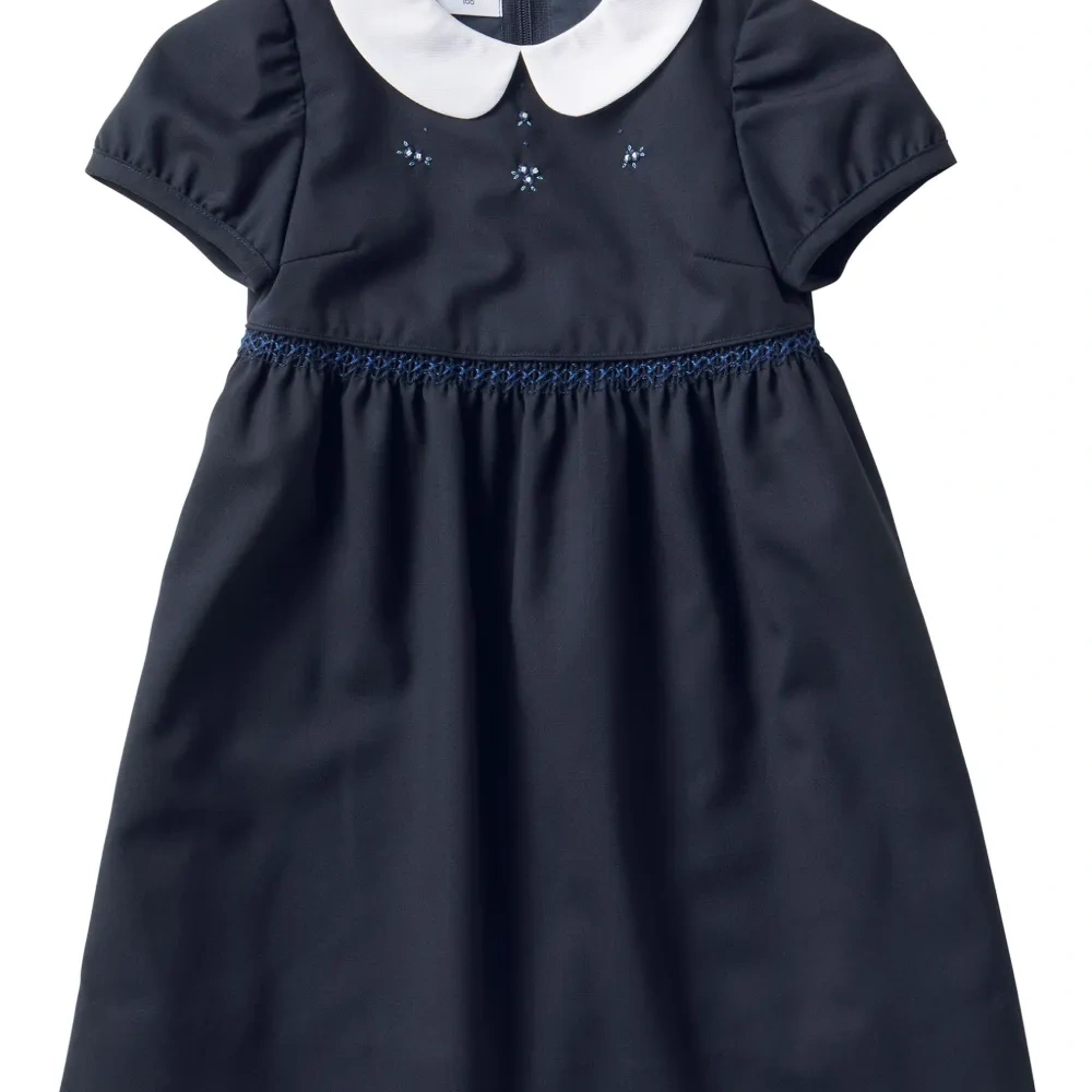 Шерстяное платье миди с вышивкой