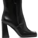 95mm square-toe leather ankle boots