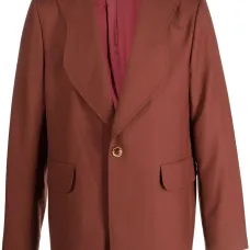 Однобортный пиджак с фестонами Однобортный пиджак с фестонами