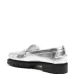 Metallic-finish loafers