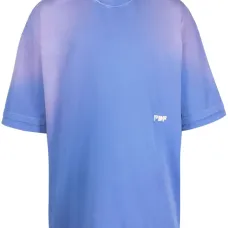 Выбеленная футболка с вышитым логотипом