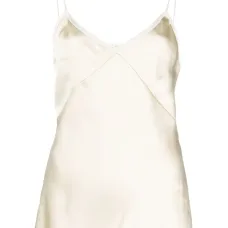 Атласный топ на тонких бретелях