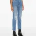 Rider high-rise straight-leg jeans