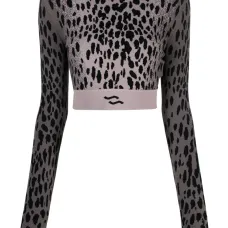 Укороченный джемпер с узором