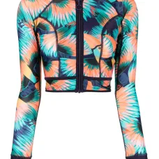 Укороченный топ с принтом