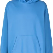 Embroidered-trim cotton hoodie