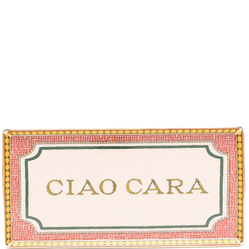 Ciao Cara mosaic porcelain tray