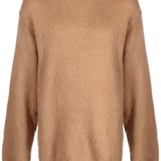 Brushed-effect mohair-blend jumper