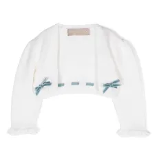 Шерстяной кардиган с бантом