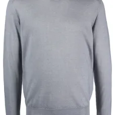 Джемпер из вирджинской шерсти с круглым вырезом