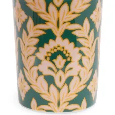 Leaf-print porcelain cup