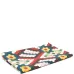 Honeycomb-print cotton table runner