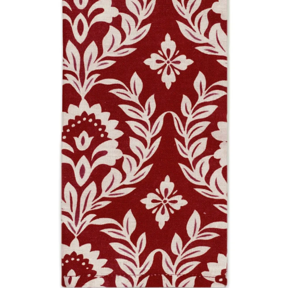 Leaf-print linen napkins (set of 2)