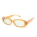 Cara oval-frame sunglasses
