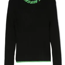 Джемпер вязки интарсия в рубчик