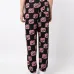 Graphic-print cotton track pants