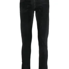 Прямые джинсы с нашивкой-логотипом