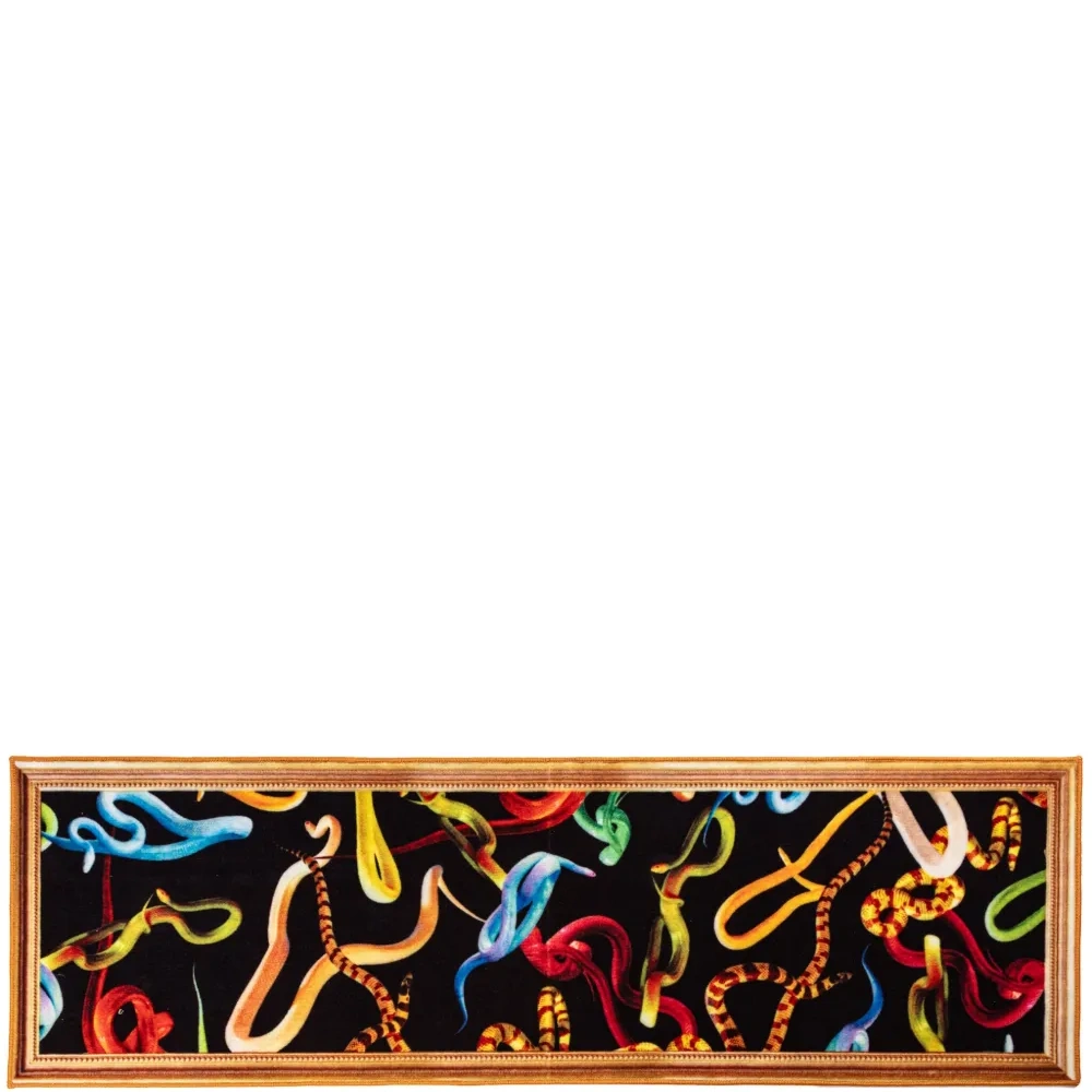 Прямоугольный коврик со змеиным принтом Прямоугольный коврик со змеиным принтом