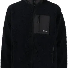 logo-patch fleece jacket