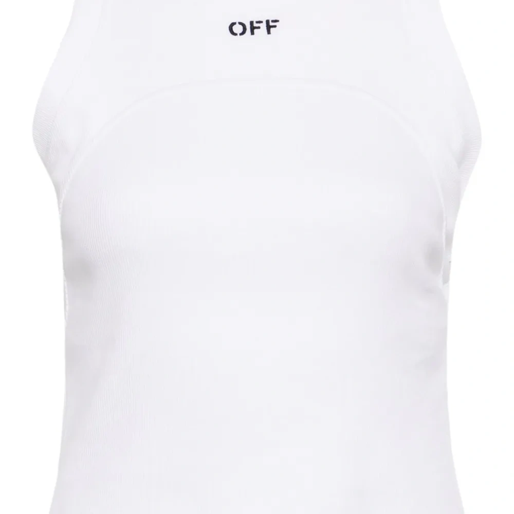 Топ в рубчик с вышитым логотипом Топ в рубчик с вышитым логотипом