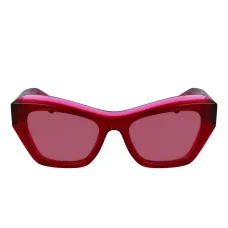 Солнцезащитные очки с геометрической оправой