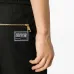 Logo-patch drawstring straight-leg trousers