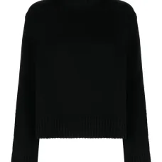 Джемпер из смесовой шерсти с высоким воротником