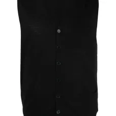 Шерстяной жилет с V-образным вырезом