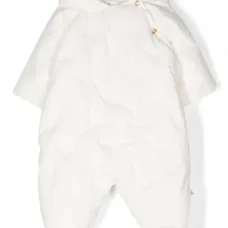 Стеганый зимний комбинезон с капюшоном