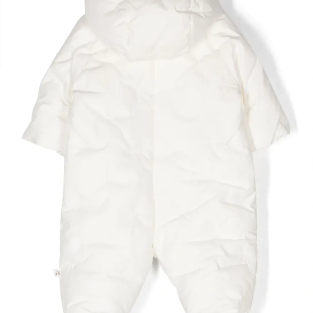 Стеганый зимний комбинезон с капюшоном