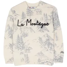 Толстовка с вышитой надписью