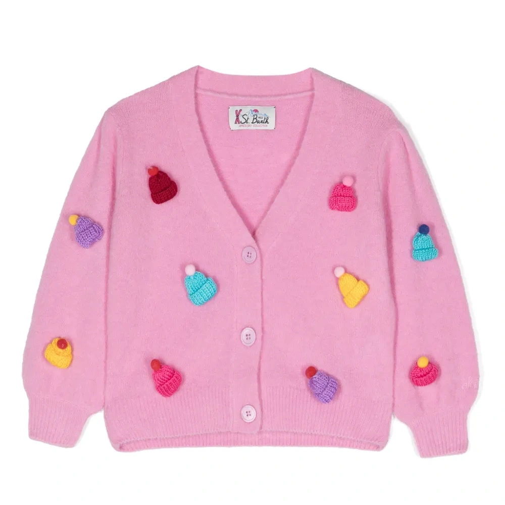 Кардиган в рубчик с вышивкой