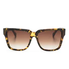 Солнцезащитные очки в квадратной оправе черепаховой расцветки