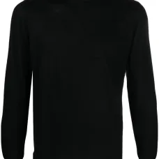 Джемпер из смесовой шерсти с круглым вырезом