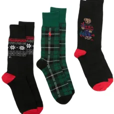 Комплект из трех пар носков с принтом Комплект из трех пар носков с принтом