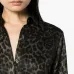 Leopard-print satin shirt