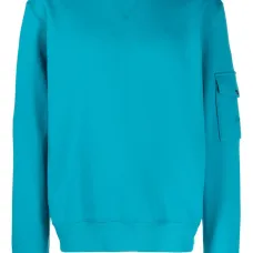 Хлопковый свитшот с круглым вырезом Хлопковый свитшот с круглым вырезом